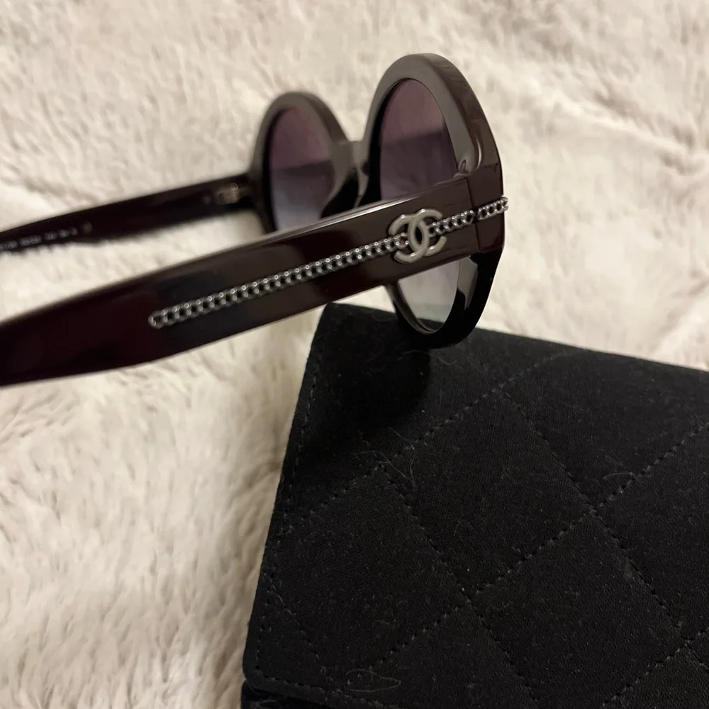 Chanel burgundy sunglasses - Picture 4 of 6